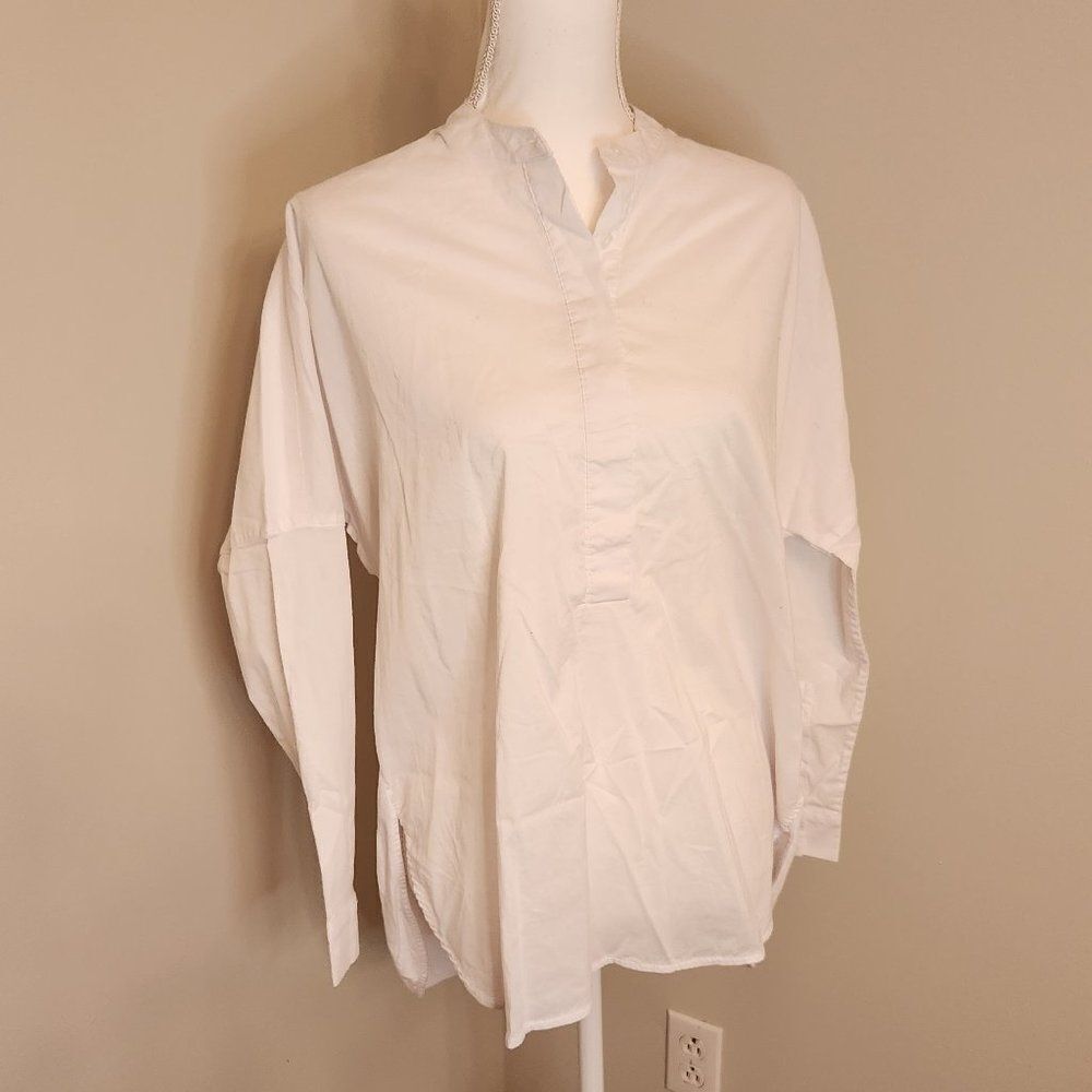 White Modern Ambition Impression Button Down